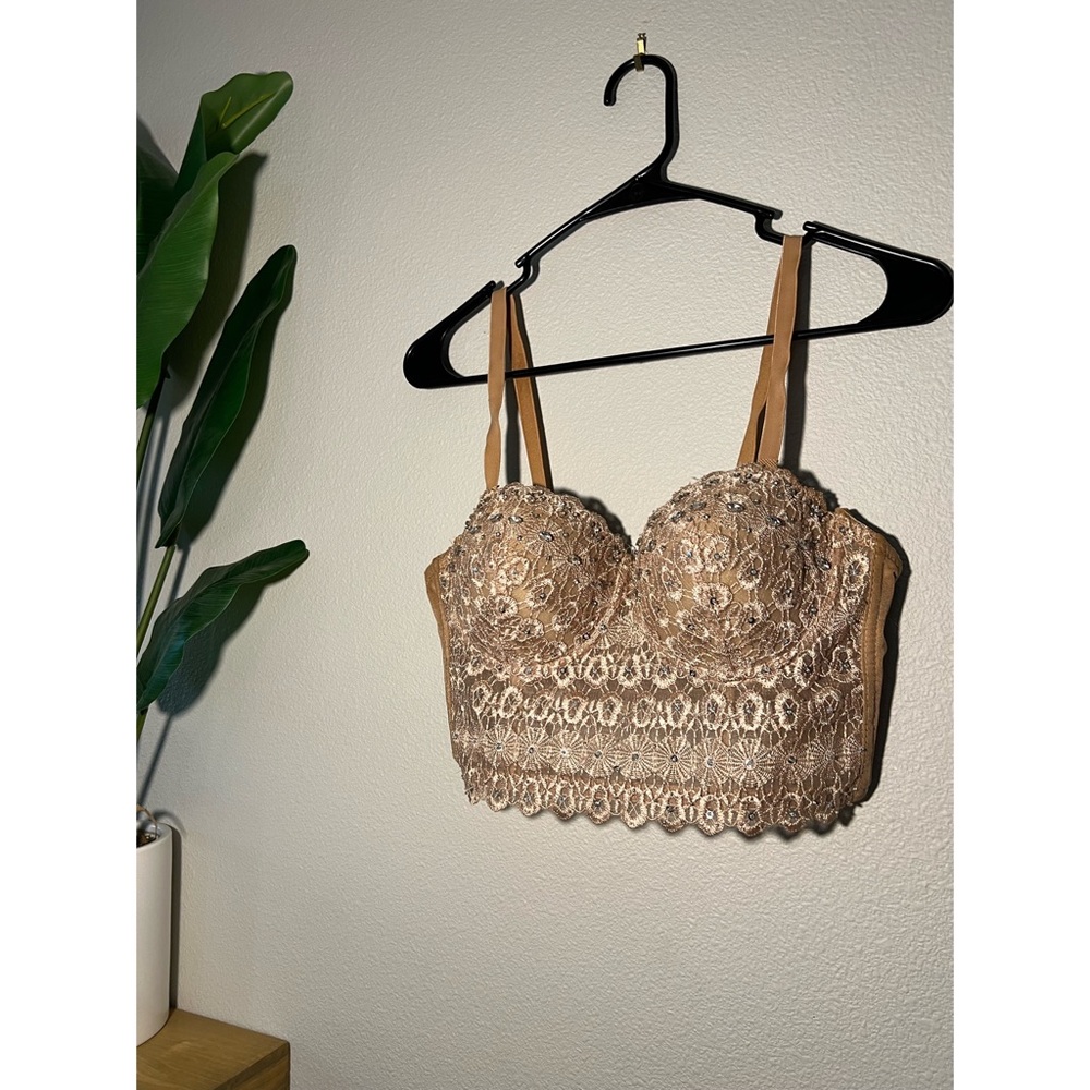 Windsor Reigning Lace Crop Top - Picture 2 of 5